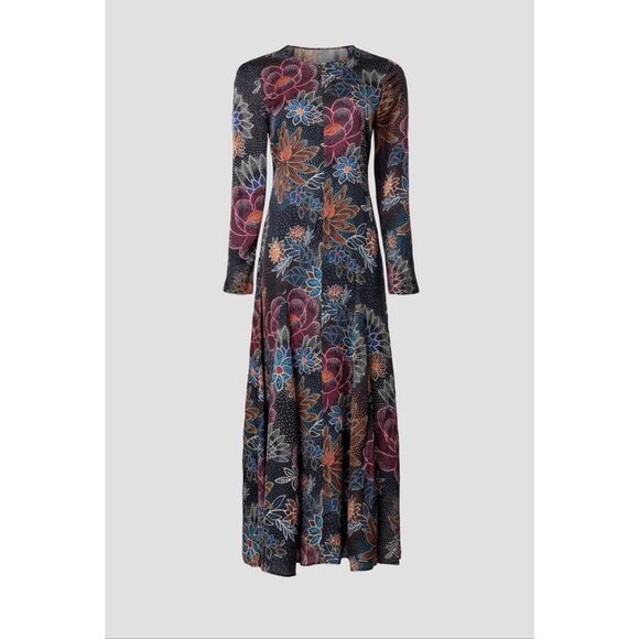 FARM Rio Blue Floral Maxi Dress - Picture 3 of 11